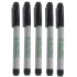 Fine Tip Lab Marker, Permanent, Black, 5 Pack (Pipette Supplies)