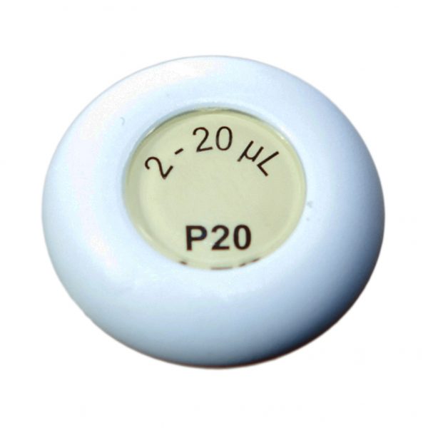 Pipetman Plunger Button, Smooth (older style), P20 (Gilson)