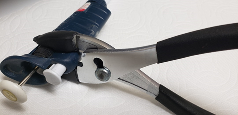 Pliers with rubber grips